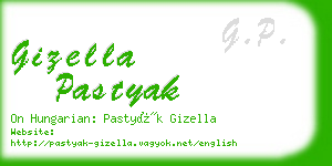 gizella pastyak business card